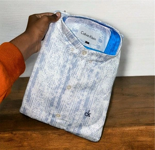 CK Shirt Regular fit printed Formal Shirt - XL-44