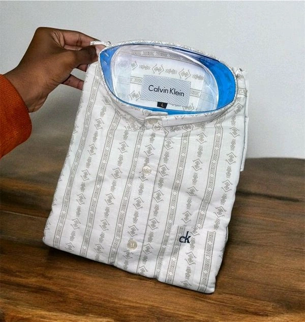 CK Shirt Regular fit printed Formal Shirt - XL-42