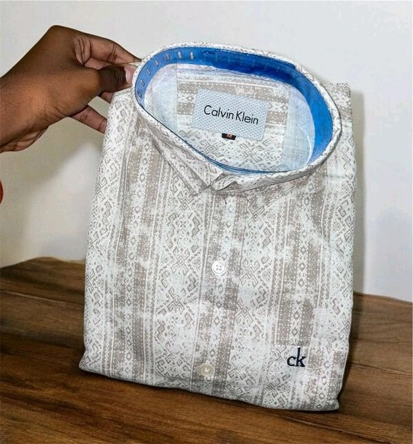 CK Shirt Regular fit printed Formal Shirt - L-40