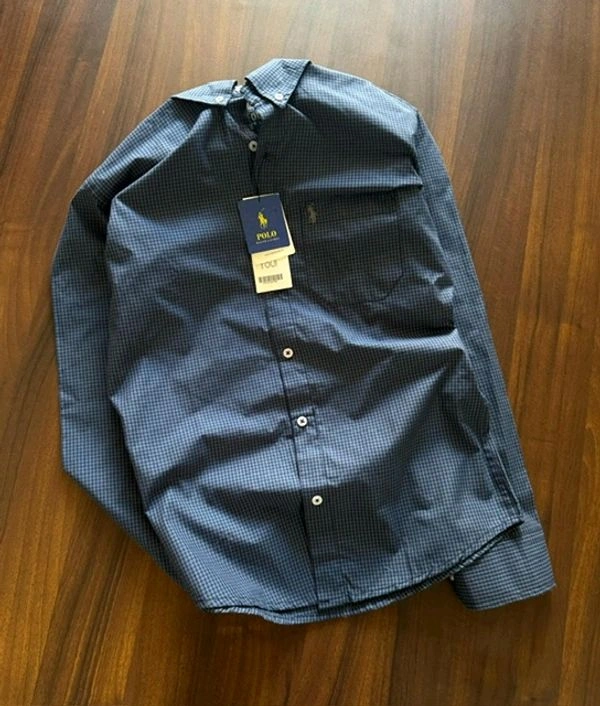 RL POLO Shirt Regular fit Gingham Checkd Formal Shirt - XXL-44