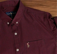 RL POLO Shirt Regular fit Checkd Formal Shirt (Pack Of 3) - L-40