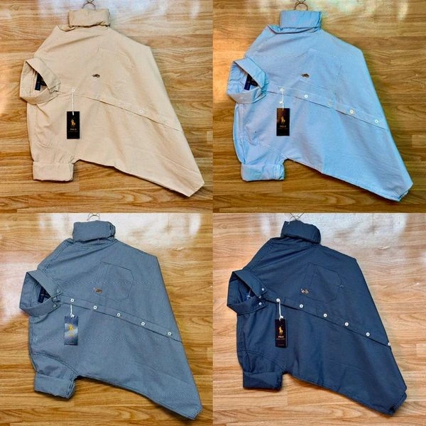 RL POLO Shirt Regular fit Checkd Formal Shirt (Pack Of 4) - L-40