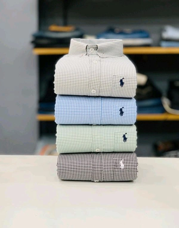 RL POLO Shirt Regular fit Checkd Formal Shirt (Pack Of 4) - XXL-44