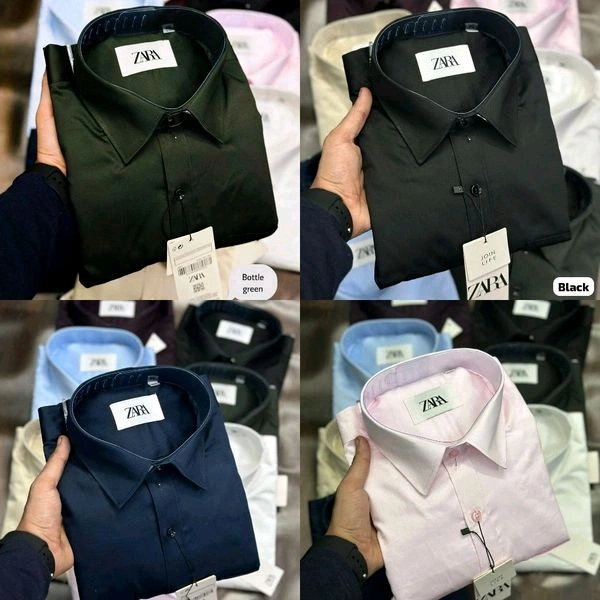 Zaraa 4 Pc Combo Cotton Regular Fit Shirt - L-40