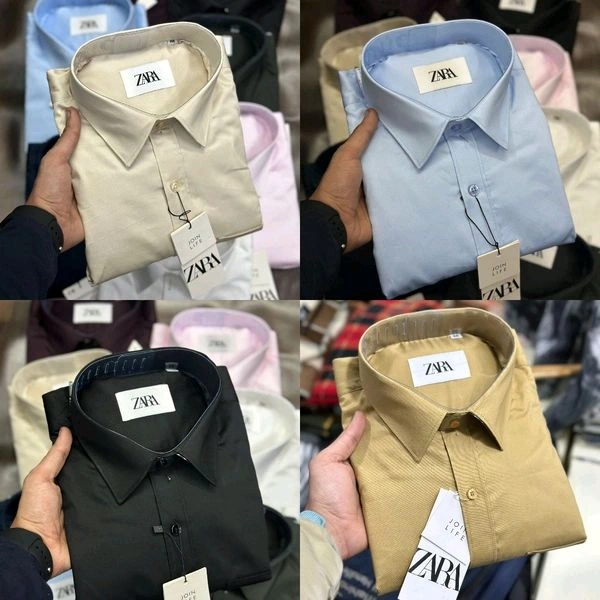 Zaraa 4 Pc Combo Cotton Regular Fit Shirt - M-38