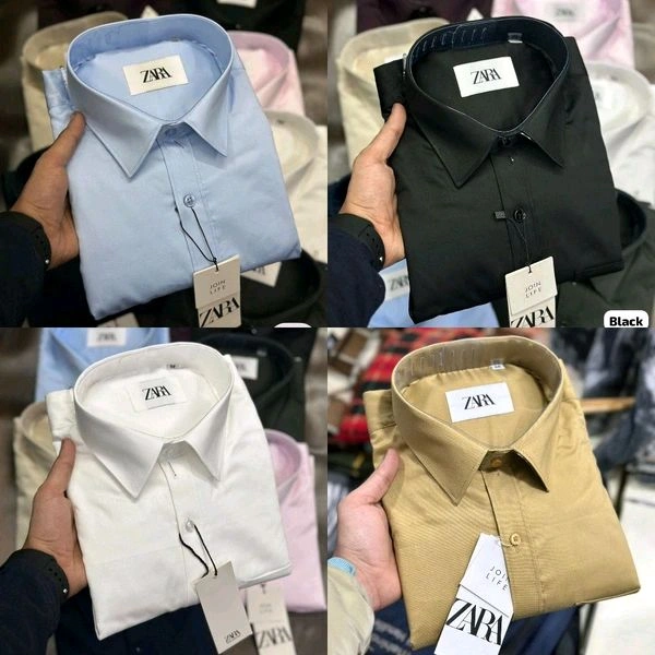 Zaraa 4 Pc Combo Cotton Regular Fit Shirt - M-38