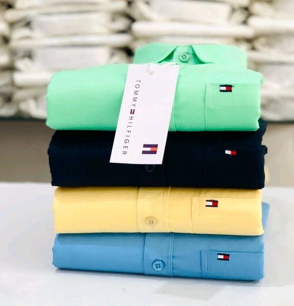 Tommy| 4 Pc Combo| Cotton Regular Fit Shirt - L