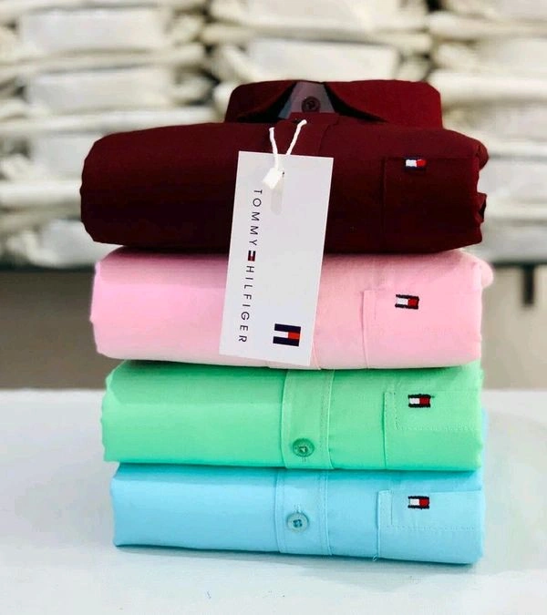Tommy| 4 Pc Combo| Cotton Regular Fit Shirt - L