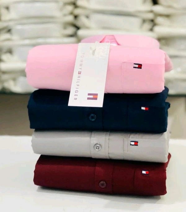 Tommy| 4 Pc Combo| Cotton Regular Fit Shirt - L
