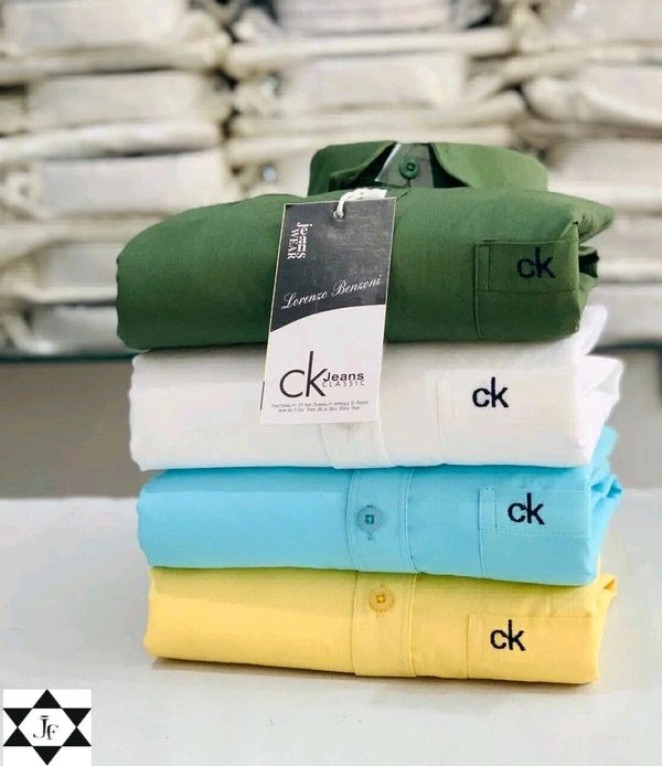 CK | 4 Pc Combo| Cotton Regular Fit Shirt - L