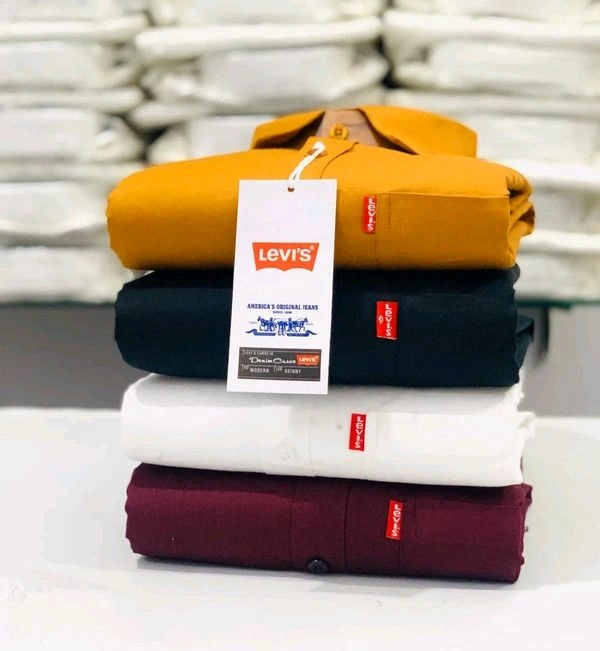 Plain Shirts For Men|4 Pc Combo| Cotton Regular Fit Shirt - M