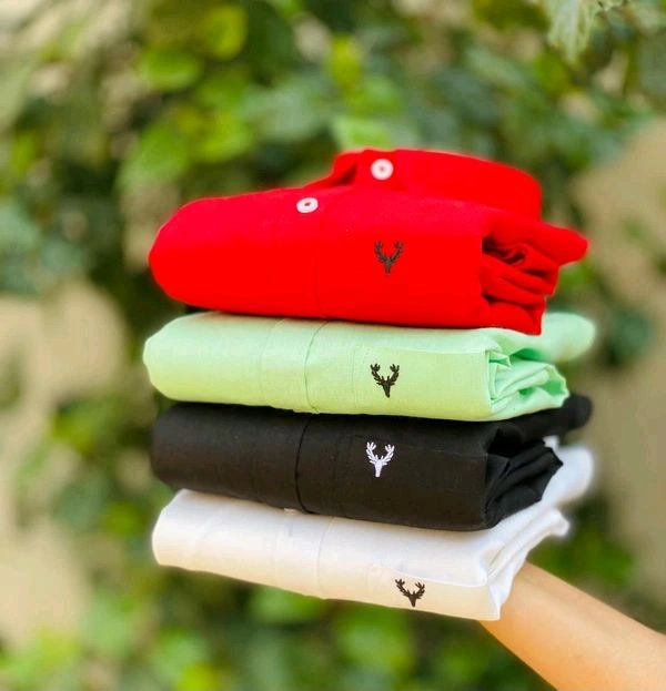 Plain Shirts For Men|4 Pc Combo| Cotton Regular Fit Shirt - M