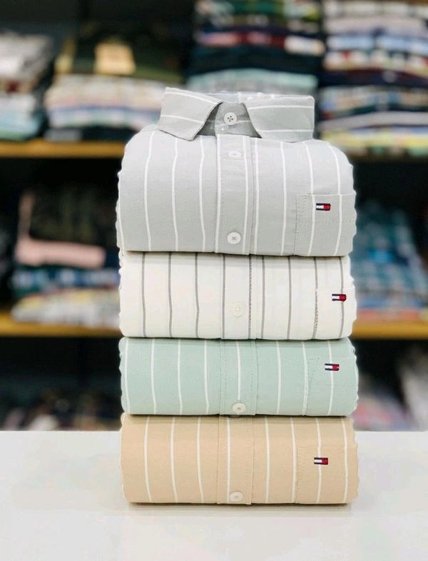 (Pack of 4) Regular Fit Cotton Lining Shirt - M