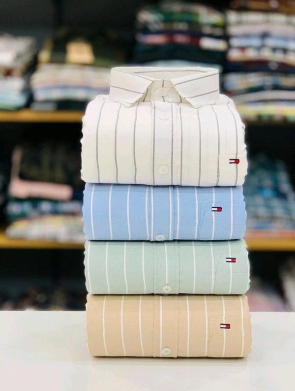 (Pack of 4) Regular Fit Cotton Lining Shirt - M