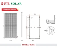 UTL Bifacial 540W 24V Solar Panel - Pack of 4