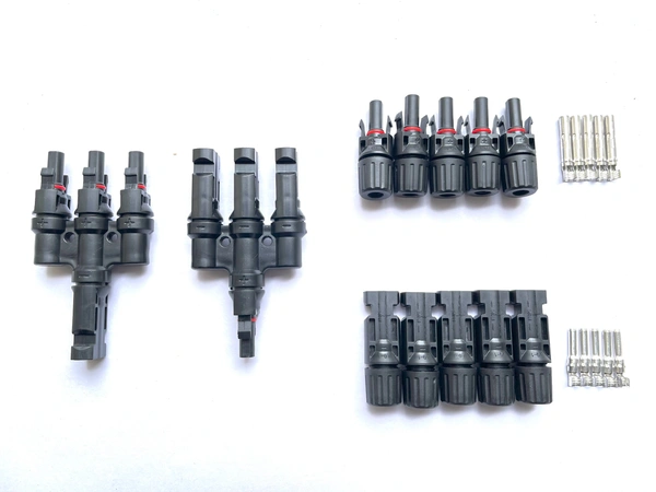 Solar 3 In 1 MC4 Connector 1500V 50A - With 5 Pair MC4