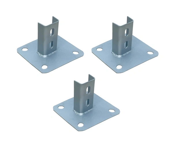 Solar Panel Mounting Base Plate 41X41mm - 3 Pieces