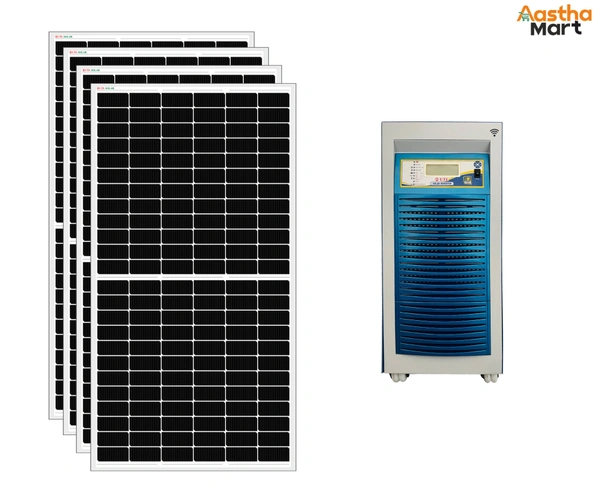 UTL Solar Power Generating System (590W Topcon Bifacial Solar Panel - 4 No., Alfa Pro+ 5KVA 48V MPPT Solar Lithium PCU)