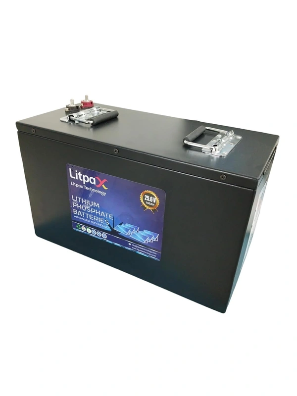Litpax 25.6V 200Ah Lithium Phosphate Battery With Smart BMS App Control And 5 Years Warranty