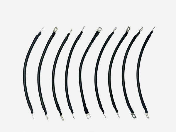 Waaree Wacab 16 Sq. MM DC Battery Connecting Cable with Ring Lugs - 9 Pieces, 1 Feet