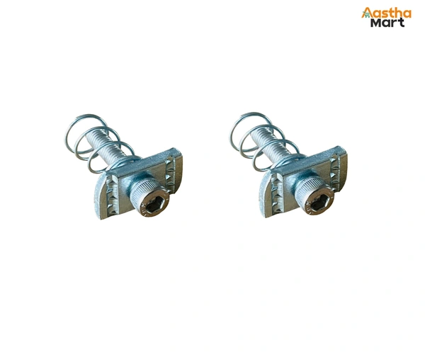 Solar Panel Mounting SS Allen Bolt M8 40MM with GI Spring Nut - Pack of 2