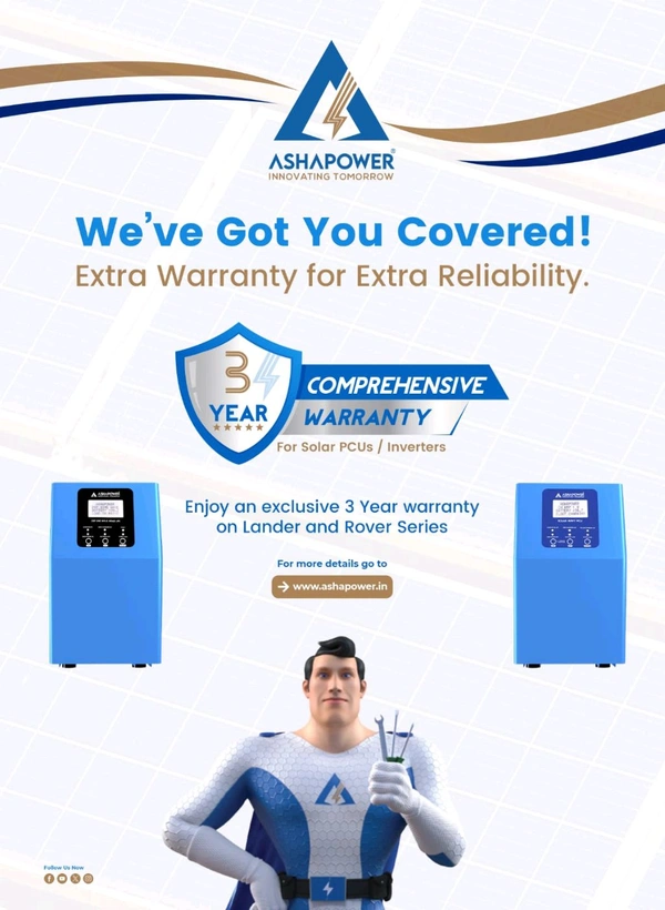 Ashapower Rover 6072 HV 6KVA 72V Copper MPPT Solar PCU