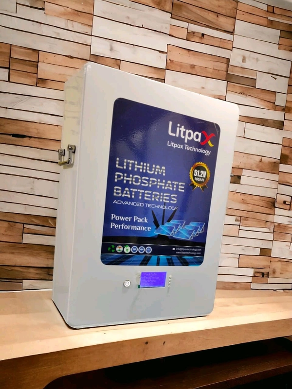 Litpax 51.2V 100Ah Lithium Phosphate Battery with Smart BMS - 5 Years Warranty