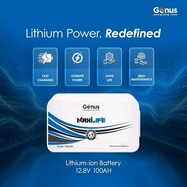 Genus Flexion-M 12.8V 100Ah LifePO4 Battery 5 Year Warranty