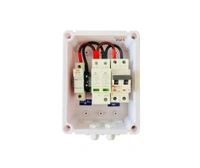 Solar DCDB 1 IN 1 OUT 600V 1KW - 4KW - Elmex Fuse + Havells 600V SPD + Havells 32A DC MCB