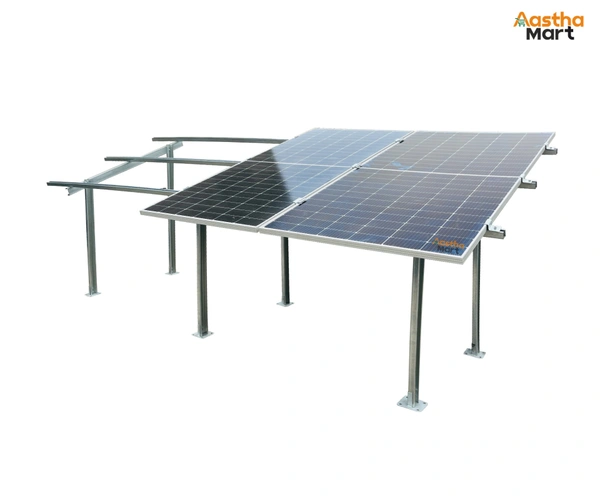 Hot Dip G.I. 4 Solar Panels Mounting Structure