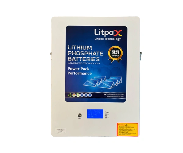 Litpax 51.2V 100Ah Lithium Phosphate Battery with Smart BMS - 5 Years Warranty