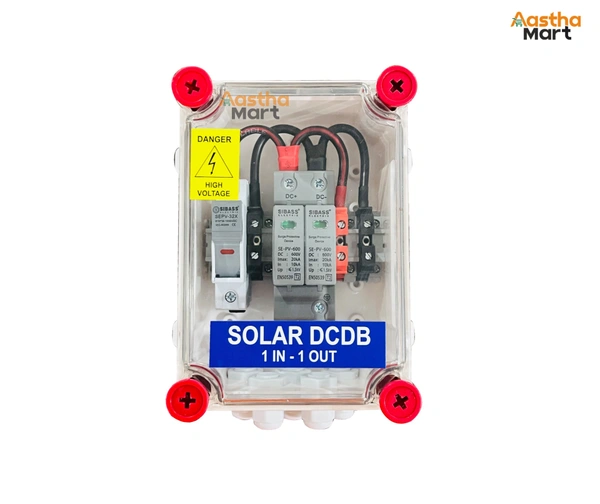 Sibass Solar DCDB 1 IN 1 OUT Sibass DC Fuse + Sibass 600V SPD (1KW - 4KW)