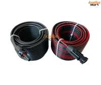 Microtek 4 sq.mm Solar DC Cable XLPO TUV Protected with 1 Pair MC4 Connector - 10 Meter (5 Red + 5 Black)