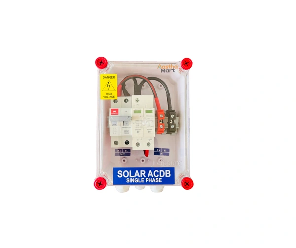 ACDB Single Phase with Havells 32A MCB and Sibass AC SPD 320V (1KW-7KW)