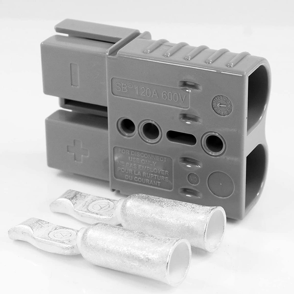 Anderson SB120 120A 600V Quick Disconnect Lithium Battery Connector - 2 Pieces