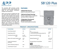 Anderson SB120 120A 600V Quick Disconnect Lithium Battery Connector - 2 Pieces
