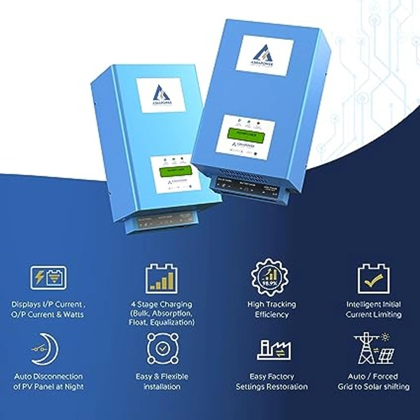 Ashapower Helios 50 48/60/72/96V 50A MPPT Solar Charge Controller SMU (Ver. 9.1)