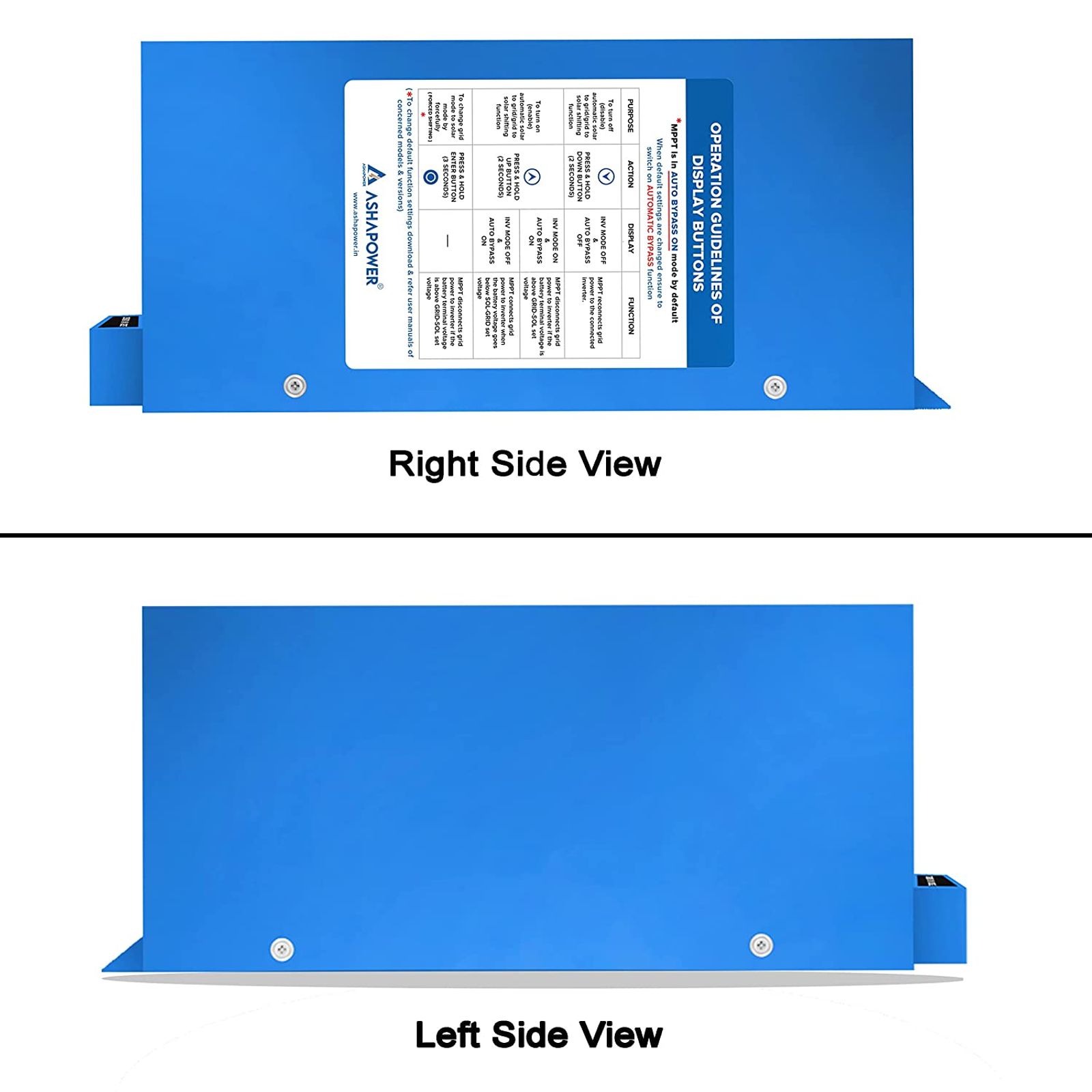Ashapower Neon 80 12/24/36/48V 80A MPPT Solar Controller SMU (Ver