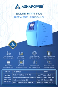 Ashapower Rover 2524 2.5KVA 24V Copper MPPT Solar PCU