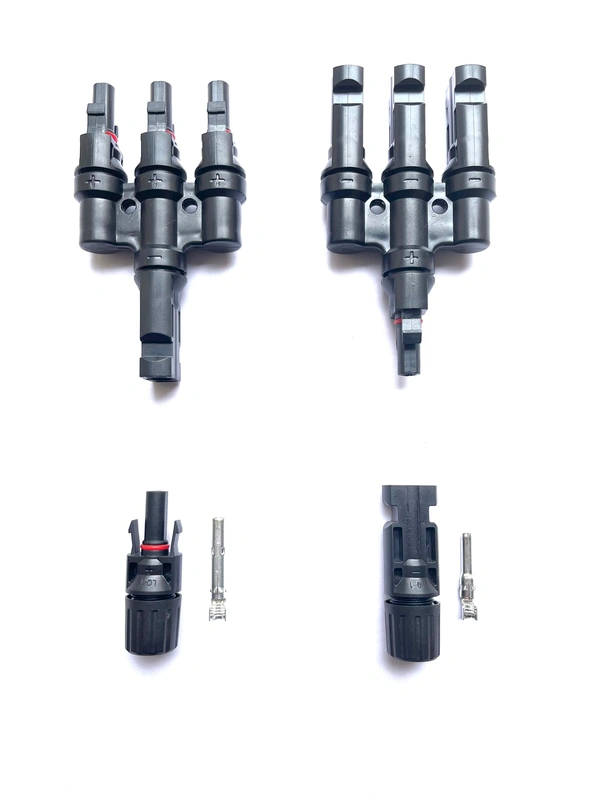 Solar 3 In 1 MC4 Connector 1500V 50A - With 1 Pair MC4