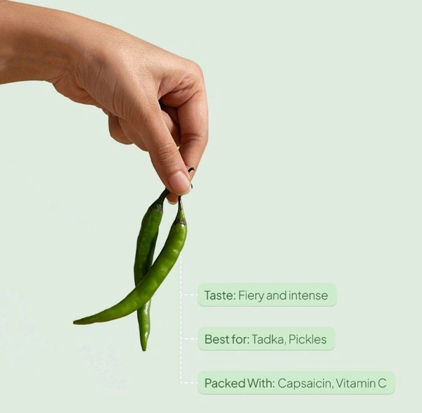 Green Chilli /Haree Mirch - 250gm