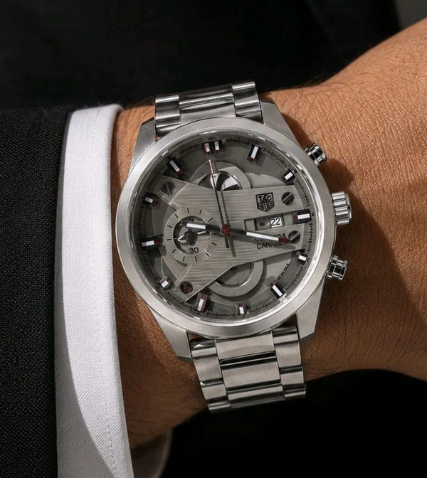 Heuer Grand Carrera CR7 Silver (Master Quality)

