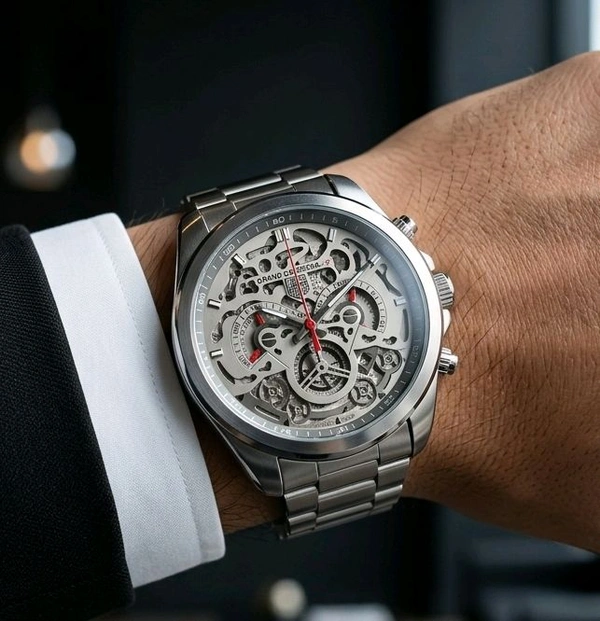 Emporio Armani Skeleton Chronograph Watch (Master Quality)