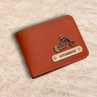 Customiaed Gents Wallet With Lucky Charm - Dark Brown