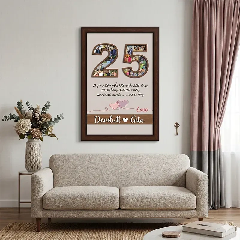 25 Anniversary Collage MDF Photo Frame |...