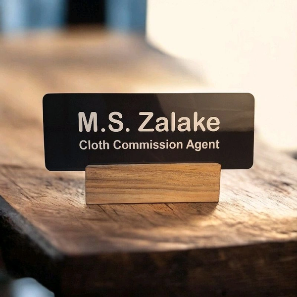 Itsmyway Gift Wooden Desk Name Plate