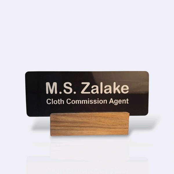 Itsmyway Gift Wooden Desk Name Plate