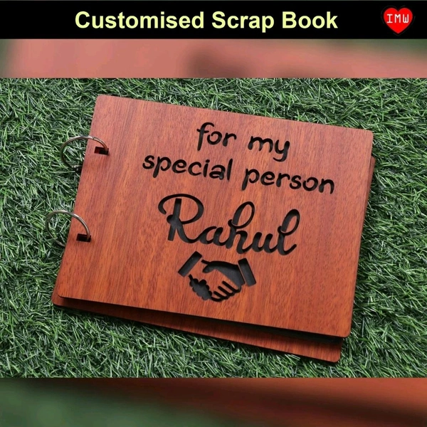 IMW Custom Wooden MDF Scrap Book | 6x8 inch | Craft Lovers