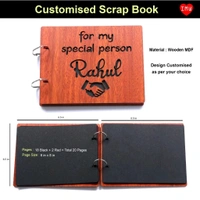 IMW Custom Wooden MDF Scrap Book | 6x8 inch | Craft Lovers