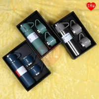 Vacuum Flask Bottle with Cups | 500 ml | 12 hrs Hot and Cold - Black